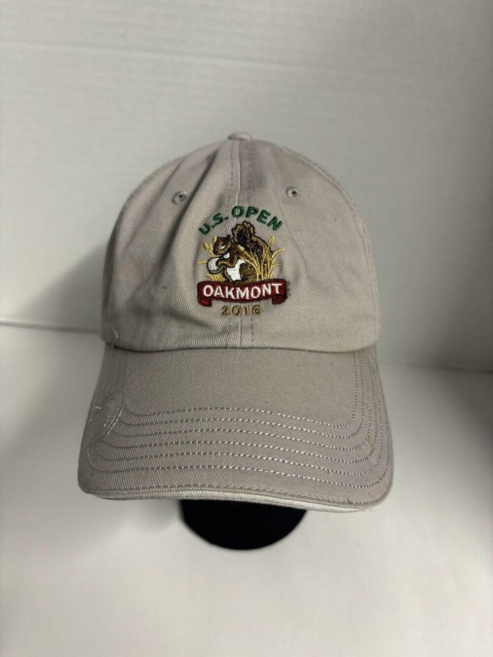 USGA MEMBER 2016 US Open Oakmont Embroidered Squirrel Golf Hat